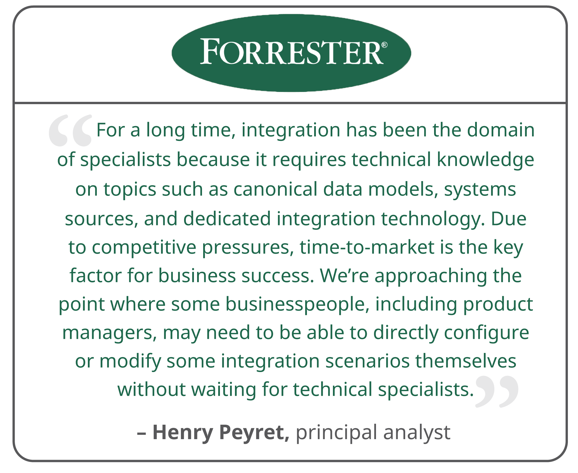 Forrester Quote